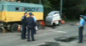 Милиция и Укравтодор ночью препятствовали врадиевскому шествию. ВИДЕО