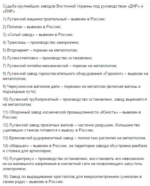 цены оккупация донбасс террористы