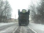 Modern Russian Pantsir-S1 surface-to-air missile and anti-aircraft artillery weapon systems spotted in Shakhtarsk. PHOTOS