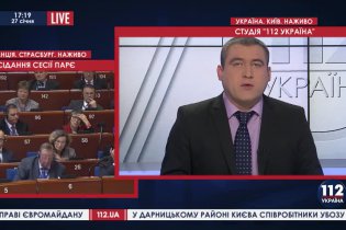 [фото] Глава ОГА Луганской области Ирина Веригина - гостья "112 Украина", 27.01.2015